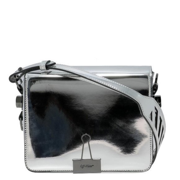 OFF WHITE Handbags - Killer Chrome Sought After Off White Bag
